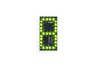 art.0430-1264 FAV.A504 elec. board, digit 8, GREEN LEDs, H.9cm